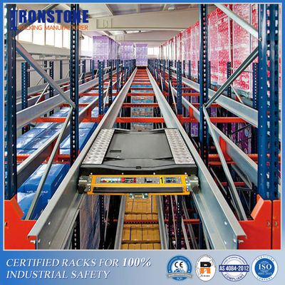 Batteriebetriebenes Lager-Radioshuttle-Paletten-Racking-System mit bedeutenden Leistungsfähigkeits-Gewinnen