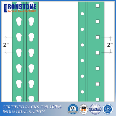 Industrie-kompatibles Träne-Palettenregal-System mit großen Grundplatten