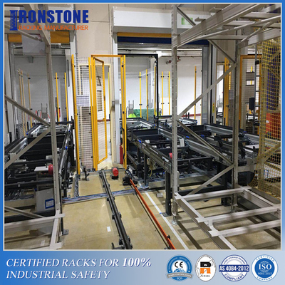 Automatisiertes Speicher-und Spitzeninformations-Retrievalsystem für Kartone im automatischen Lager