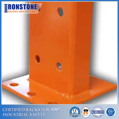 Industrielles CER aufrechtes Palettenregal Footplate lief mit hochfestem Metall weg