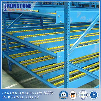 Karton-Fluss-Paletten-Speicher-Racking-System ODM-neuen Typs mit hoher Dichte